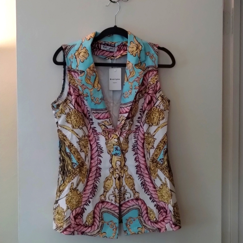 Size S Everlynn apparel NWT one button dress tank top